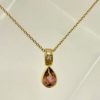 18kt Gold, Tourmaline and Diamond Pendant - Image 4