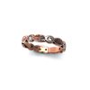 14 kt Gold and Diamond Engraved Leaf Band - Image 4