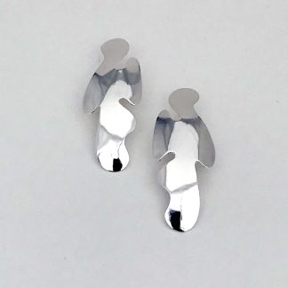 Sterling Silver Abstract 3 Earrings