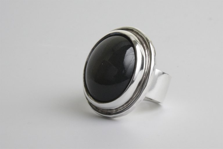 Black Moonstone Ring – Paradigm Jewellery