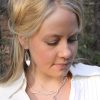 Fold Formed Leaf Earrings - Image 2