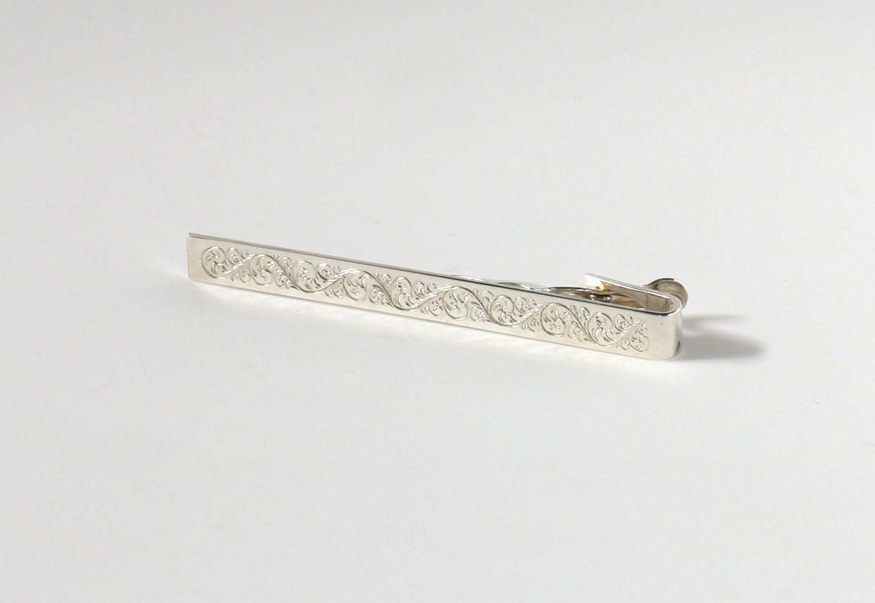 Sterling silver tie on sale clip