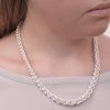 Graduated Twist Weave Necklace