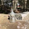 Moonstone and Sky Blue Topaz Halo Ring - Image 2