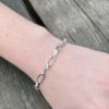 Forged and Plain Long Oval Link Bracelet - Image 3