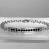 Black Spinel and Sterling Silver Bar Bracelet - Image 2